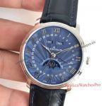 Swiss Replica Blancpain Villeret Blue Dial Moonphase 6654 Watch